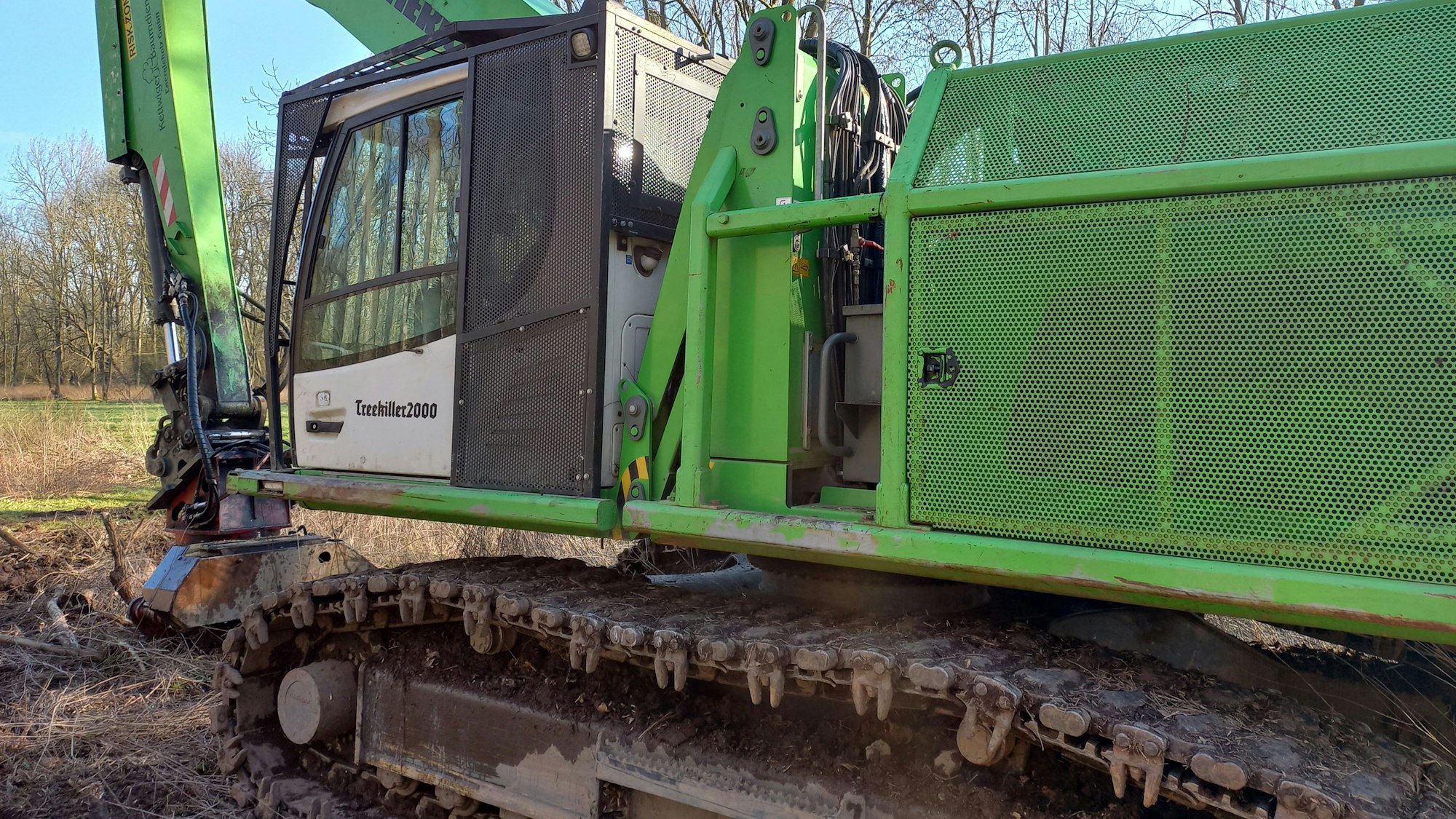 Etwa 500 Meter lang ist die Schneise, die der Treekiller in den Horremer Stadtwald geschlagen hat.
