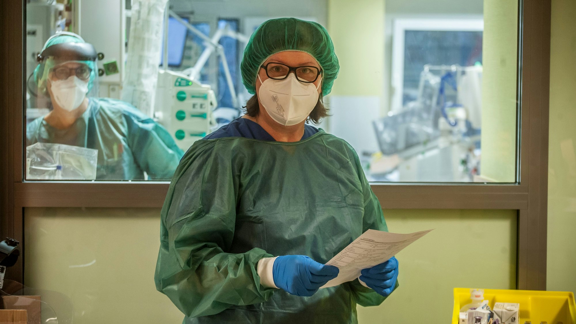 Intensivstation Klinikum Leverkusen
Schwester Klara Poetsch Foto: Ralf Krieger