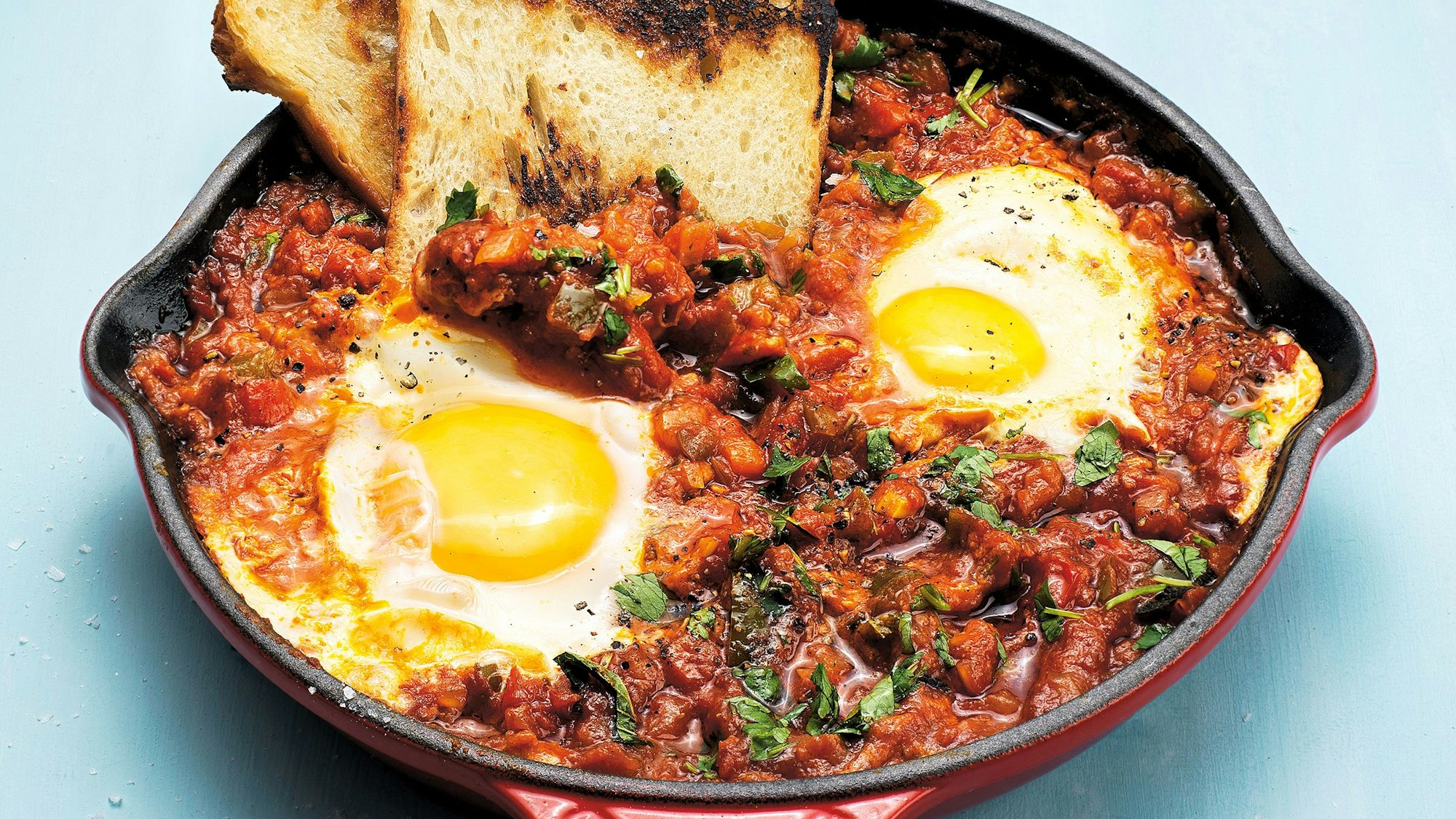 Shakshuka aus dem Buch Ei