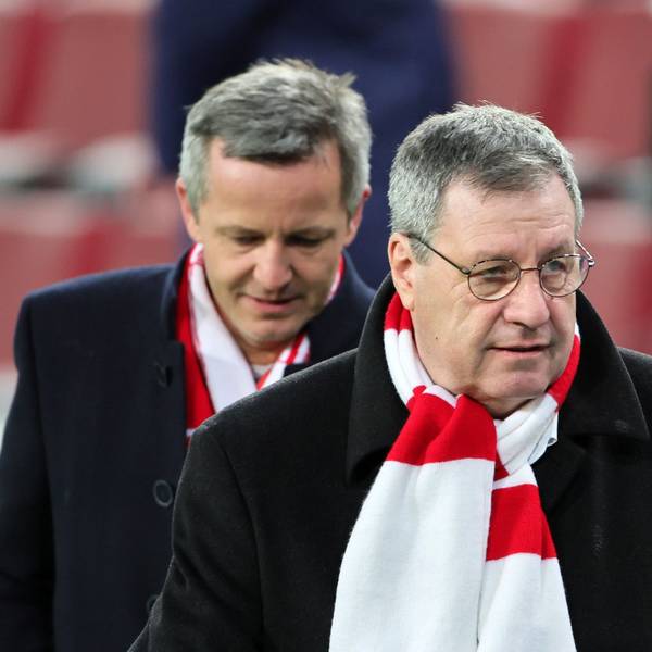 FC-Präsident Werner Wolf, im Hintergrund Geschäftsführer Philipp Türoff.