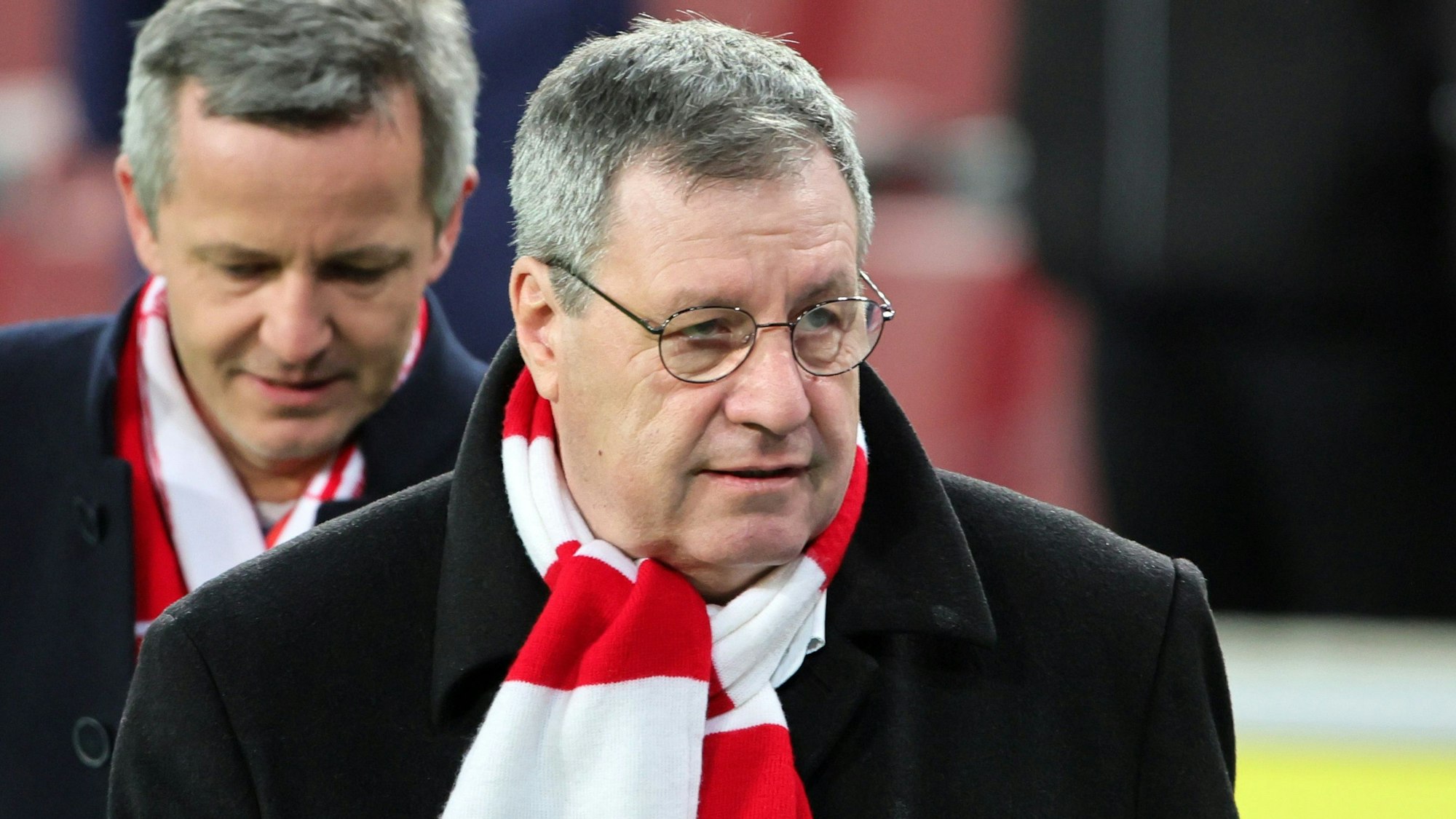 FC-Präsident Werner Wolf, im Hintergrund Geschäftsführer Philipp Türoff.