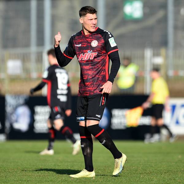 Fußball Herren Regionalliga West Saison 2022/2023 8. Spieltag: 1. FC Bocholt - SC Fortuna Köln am 28.01.2023 in der Gigaset-Arena in Bocholt Jonas Scholz SC Fortuna Köln Nordrhein-Westfalen Deutschland *** Soccer Men Regionalliga West Season 2022 2023 Matchday 8 1 FC Bocholt SC Fortuna Köln on 28 01 2023 at Gigaset Arena in Bocholt Jonas Scholz SC Fortuna Köln North Rhine Westphalia Germany