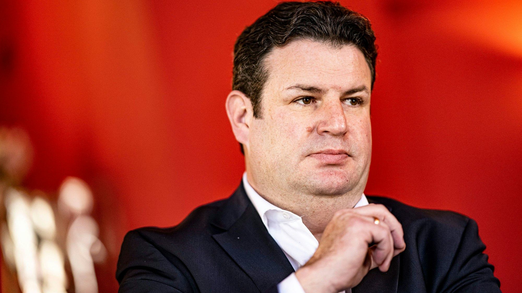 Hubertus Heil (SPD), Bundesminister für Arbeit und Soziales, aufgenommen bei einem Interview mit der dpa.