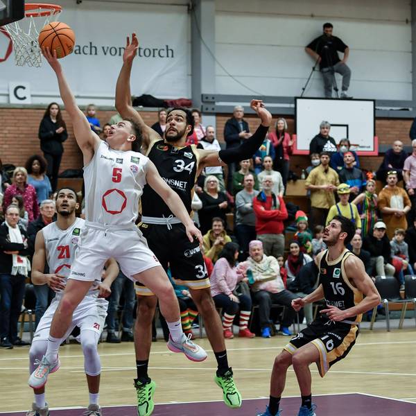 Barmer 2. Basketball Bundesliga ProB, Rheinstars Koeln vs. LOK Bernau, 18.02.2023 Rupert Hennen RheinStars Koeln 5, Barmer 2. Basketball Bundesliga ProB, Rheinstars Koeln vs. LOK Bernau am 18.02.2023 im ASV Koeln in Koeln Nordrhein-Westfalen *** Barmer 2 Basketball Bundesliga ProB, Rheinstars Koeln vs LOK Bernau, 18 02 2023 Rupert Hennen RheinStars Koeln 5 , Barmer 2 Basketball Bundesliga ProB, Rheinstars Koeln vs LOK Bernau on 18 02 2023 at ASV Koeln in Koeln North Rhine Westphalia Copyright: xBEAUTIFULxSPORTS/Mueller-Laschetx