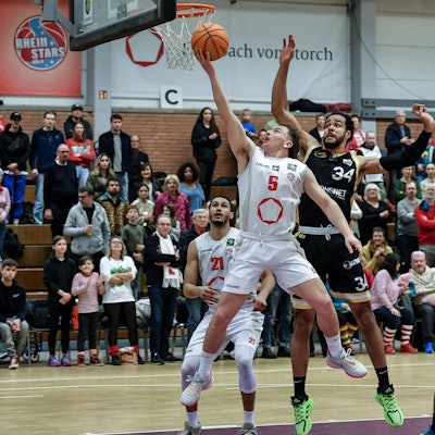Barmer 2. Basketball Bundesliga ProB, Rheinstars Koeln vs. LOK Bernau, 18.02.2023 Rupert Hennen RheinStars Koeln 5, Barmer 2. Basketball Bundesliga ProB, Rheinstars Koeln vs. LOK Bernau am 18.02.2023 im ASV Koeln in Koeln Nordrhein-Westfalen *** Barmer 2 Basketball Bundesliga ProB, Rheinstars Koeln vs LOK Bernau, 18 02 2023 Rupert Hennen RheinStars Koeln 5 , Barmer 2 Basketball Bundesliga ProB, Rheinstars Koeln vs LOK Bernau on 18 02 2023 at ASV Koeln in Koeln North Rhine Westphalia Copyright: xBEAUTIFULxSPORTS/Mueller-Laschetx