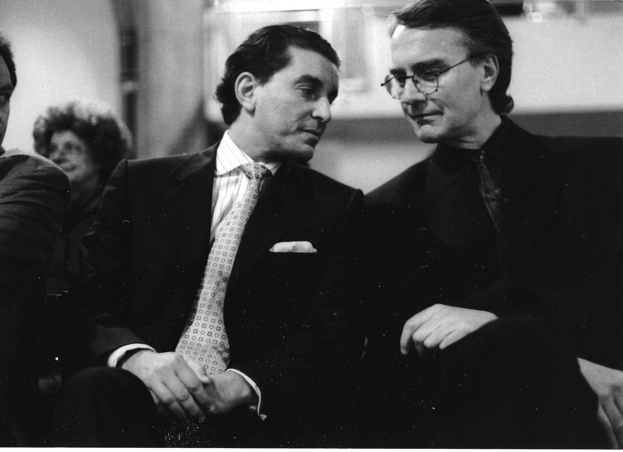 Kurt Werner Pick (rechts) mit Michel Friedman, der eine „Stadtpredigt“ hielt.