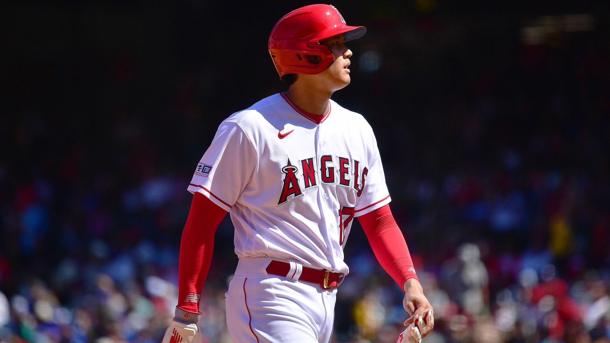Der japanische Baseballspieler Shohei Ohtani von den Los Angeles Angels.