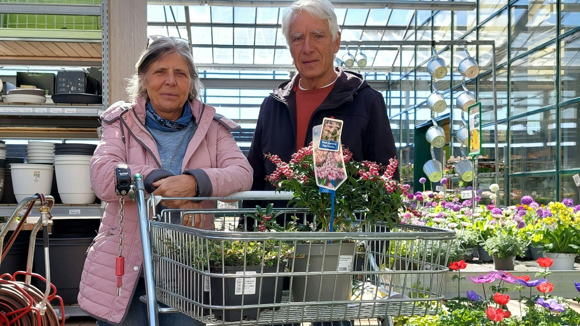 Wolfgang und Roswitha Treun im Gartencenter Selbach