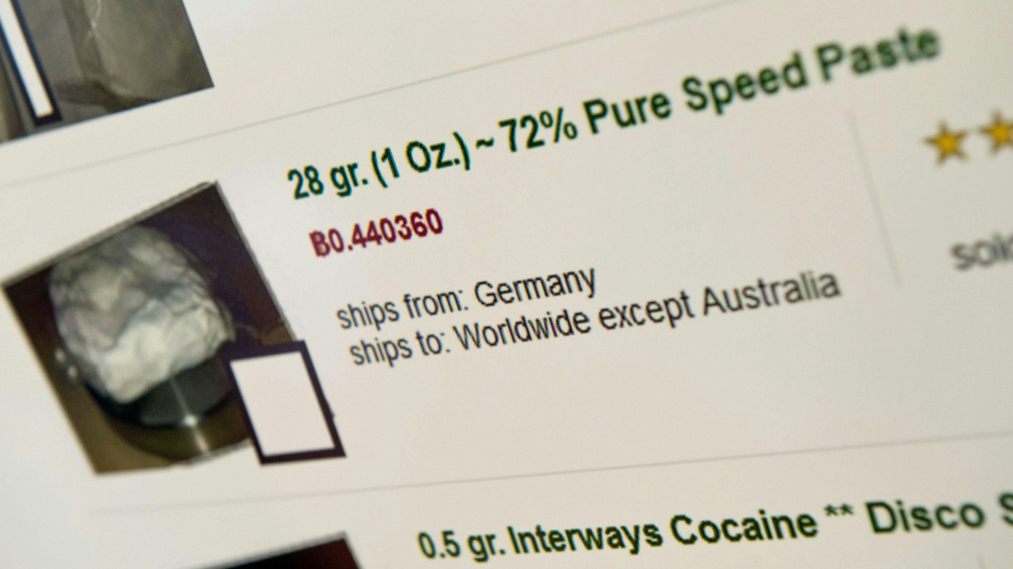 Screenshot der illegalen Internet-Handelsplattform „Silk Road 2.0“