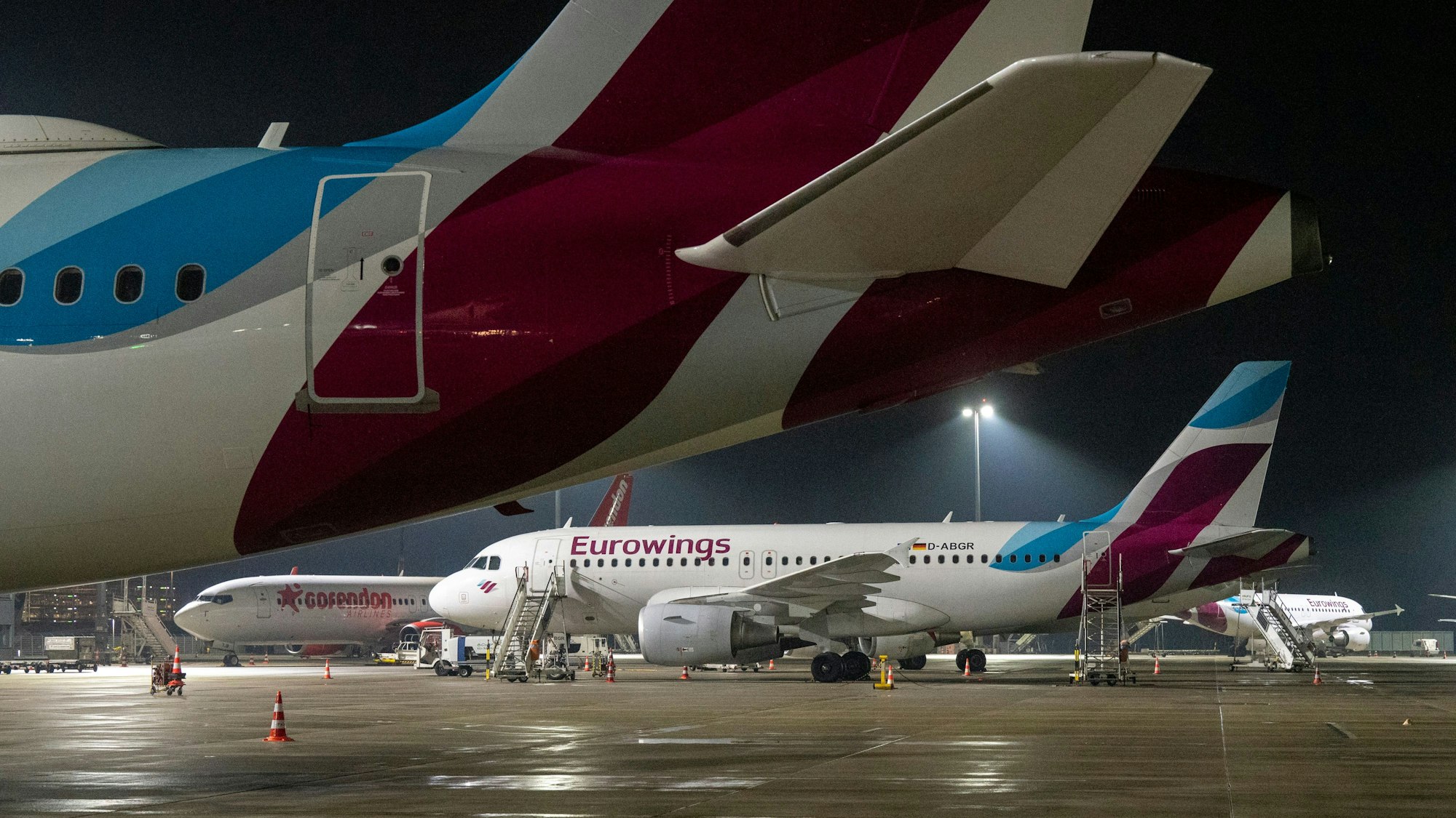 Flughafen Köln-Bonn, Maschinen von Eurowings