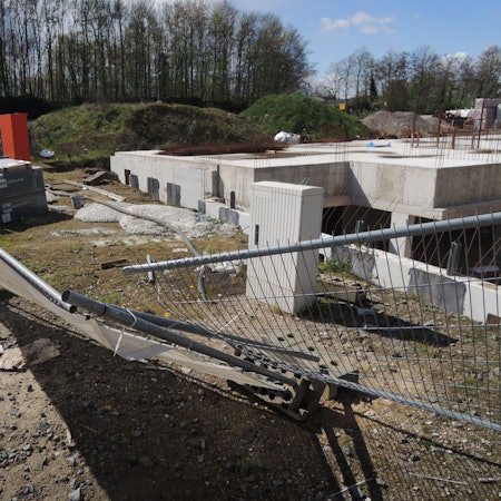 Auf den GWG-Grundstücken im Sonnenfeld ruhen die Arbeiten.