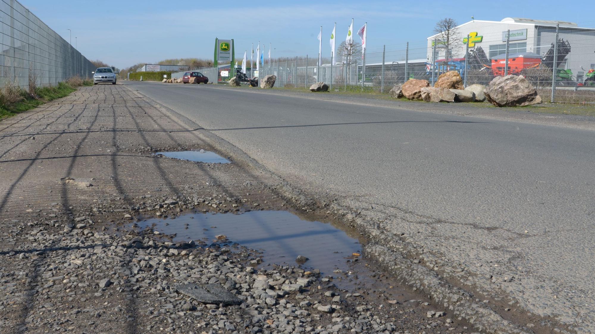 Heinrich-Barth-Straße im Industriepark am Silberberg