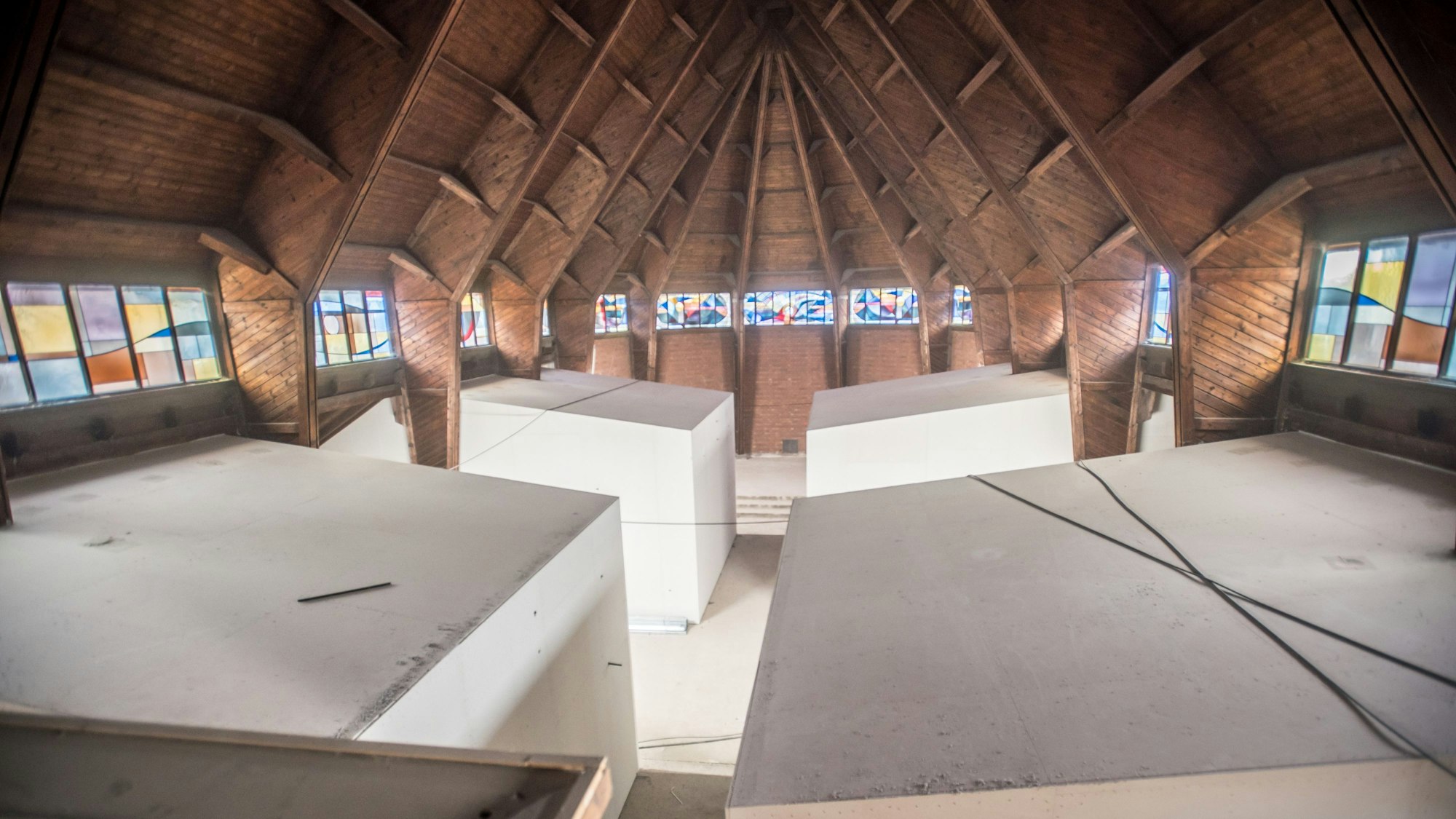 Blick in das ehemalige Kirchenschiff der Johanneskirche.