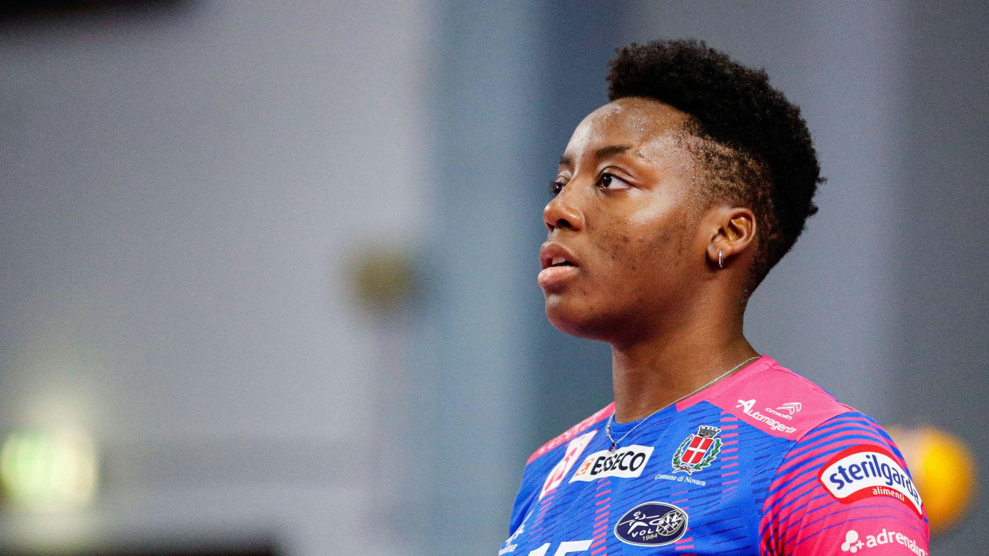 Julia Ituma vom Team Igor Volley Novara während eines Spieles im November 2022. Das Volleyball-Talent starb in Istanbul nach einem Sturz aus dem sechsten Stock. (Archivbild)