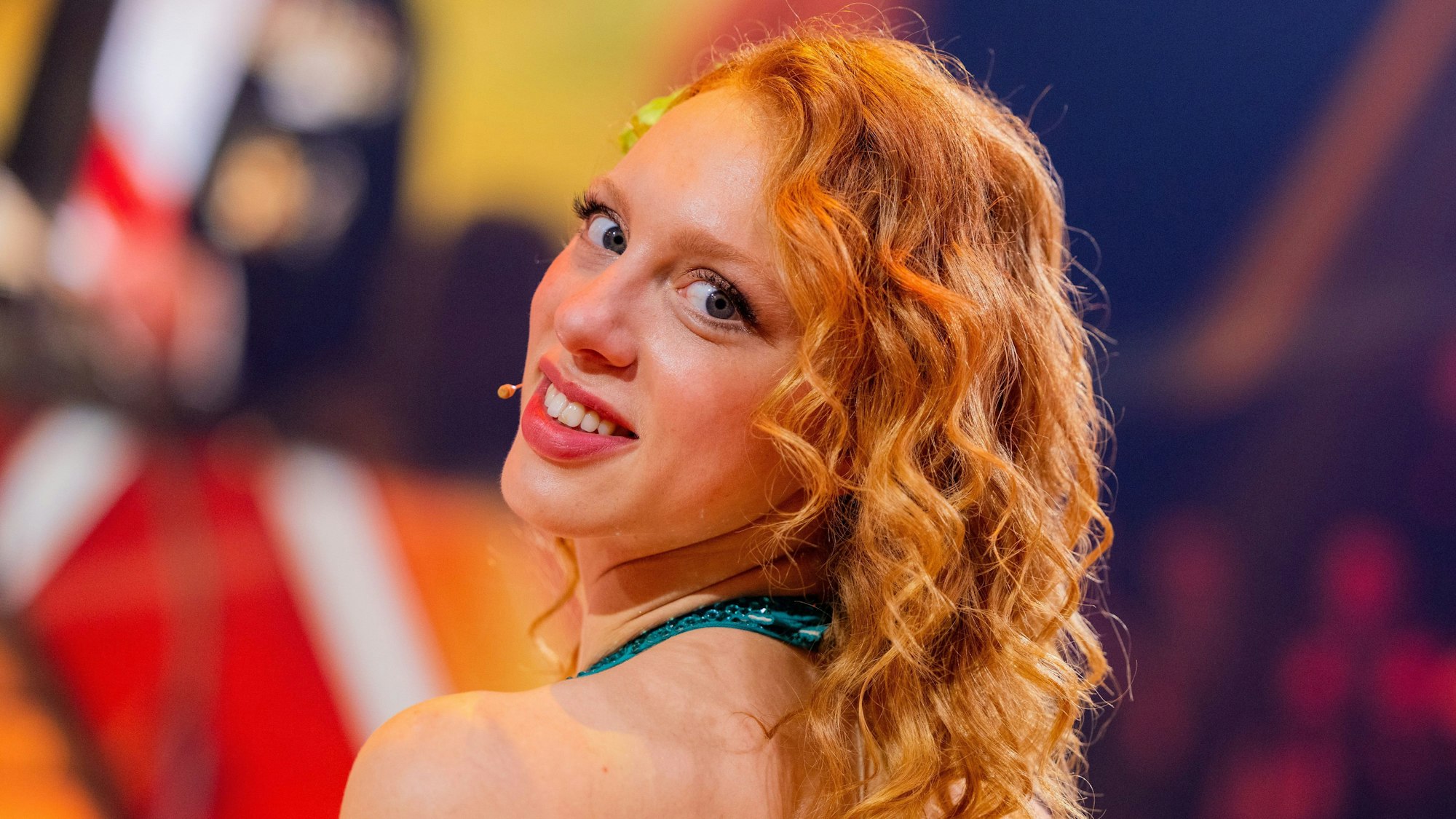Anna Ermakova, Model, steht nach der RTL-Tanzshow «Let's Dance» im Coloneum.