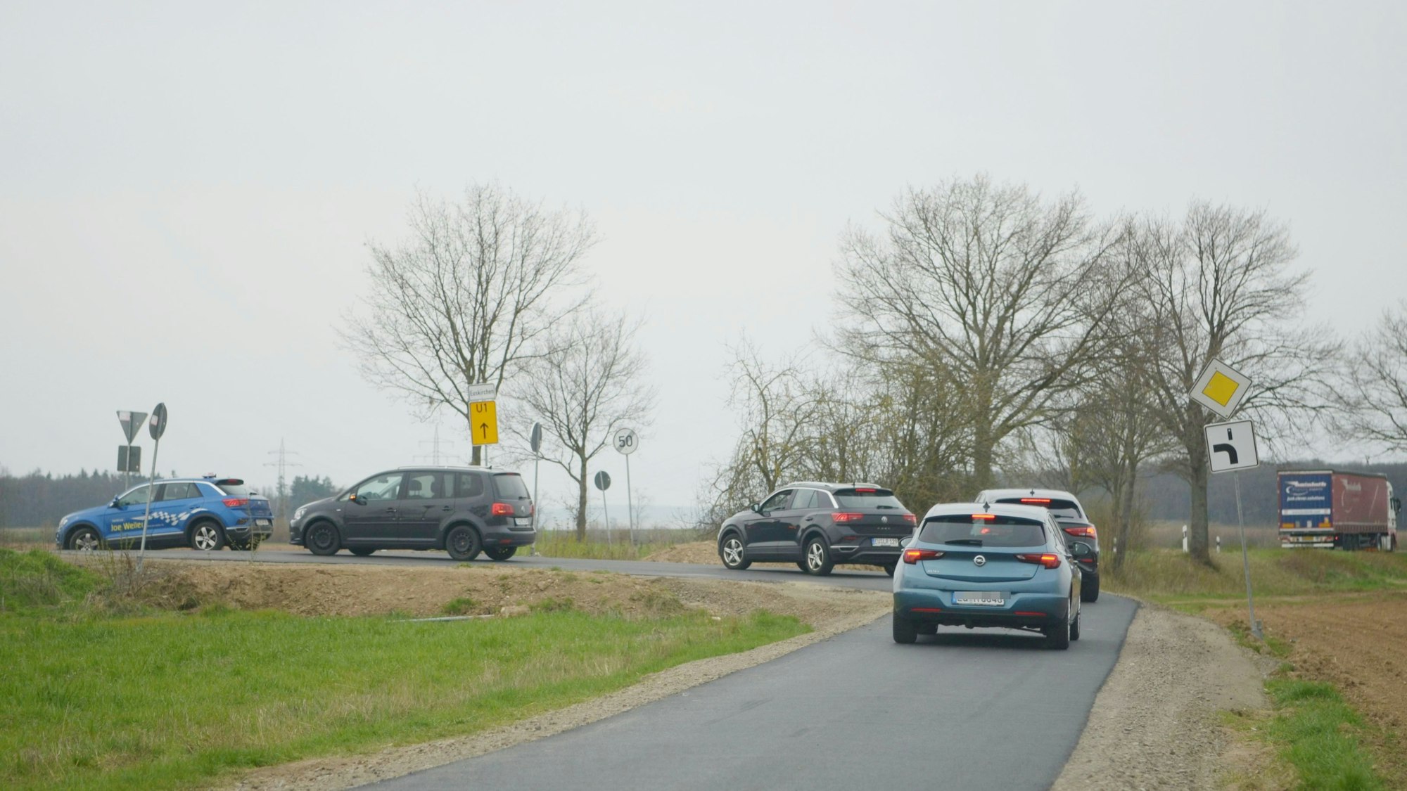 Am Ortsrand von Wißkirchen entsteht ein Kreisverkehr.