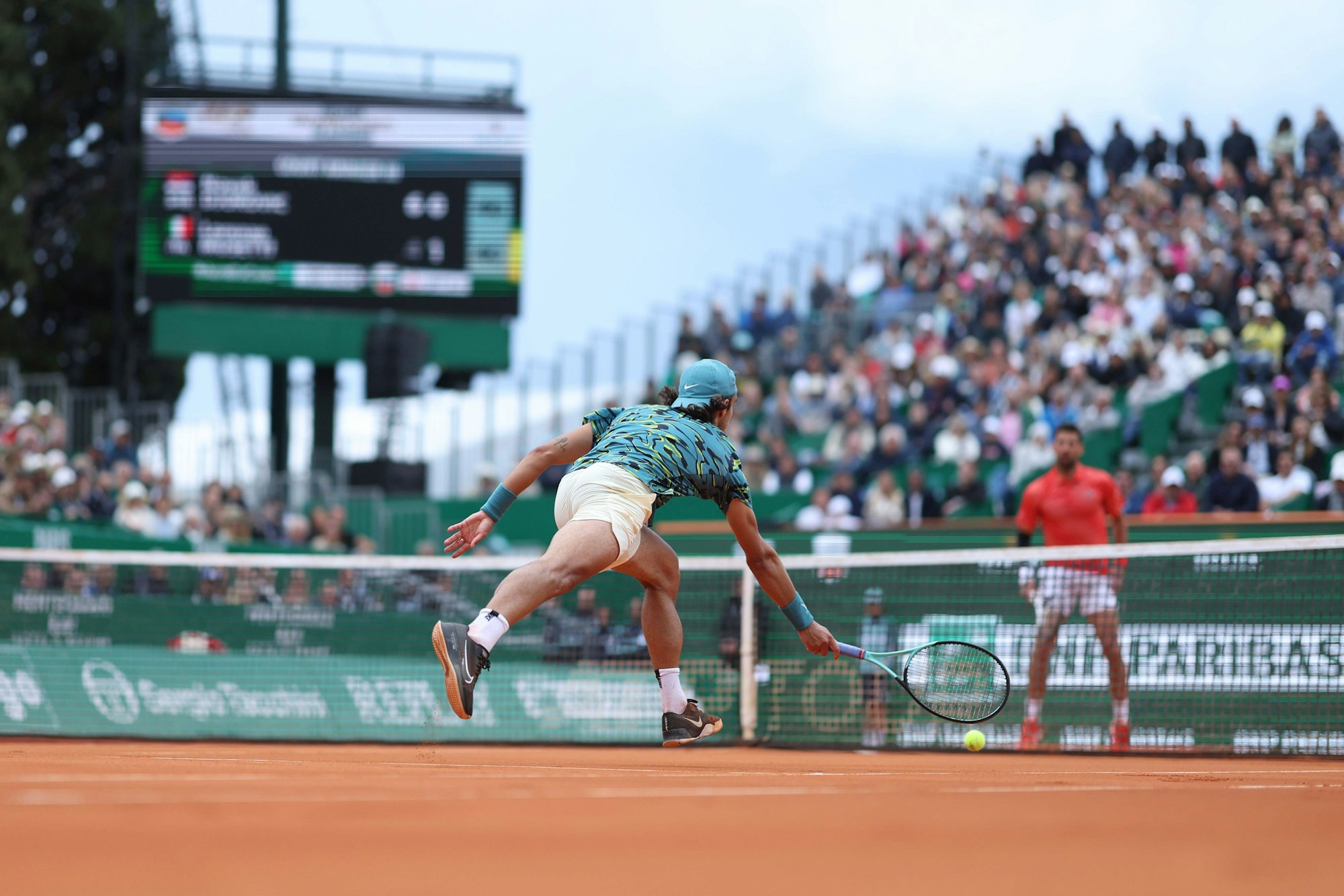 Novak Djokovic im Spiel gegen Lorenzo Musetti