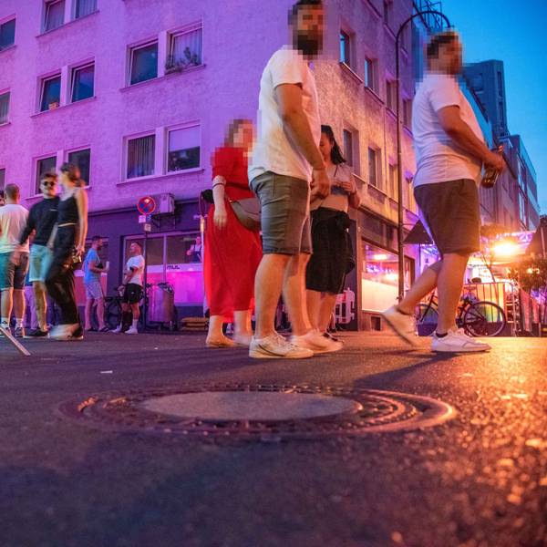 Die Schaafenstraße in der Nacht