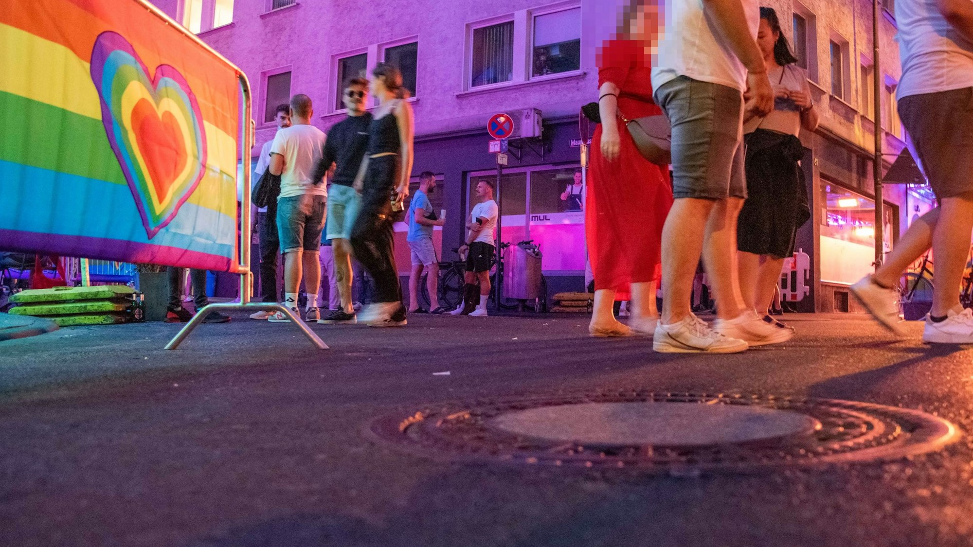 Die Schaafenstraße in der Nacht