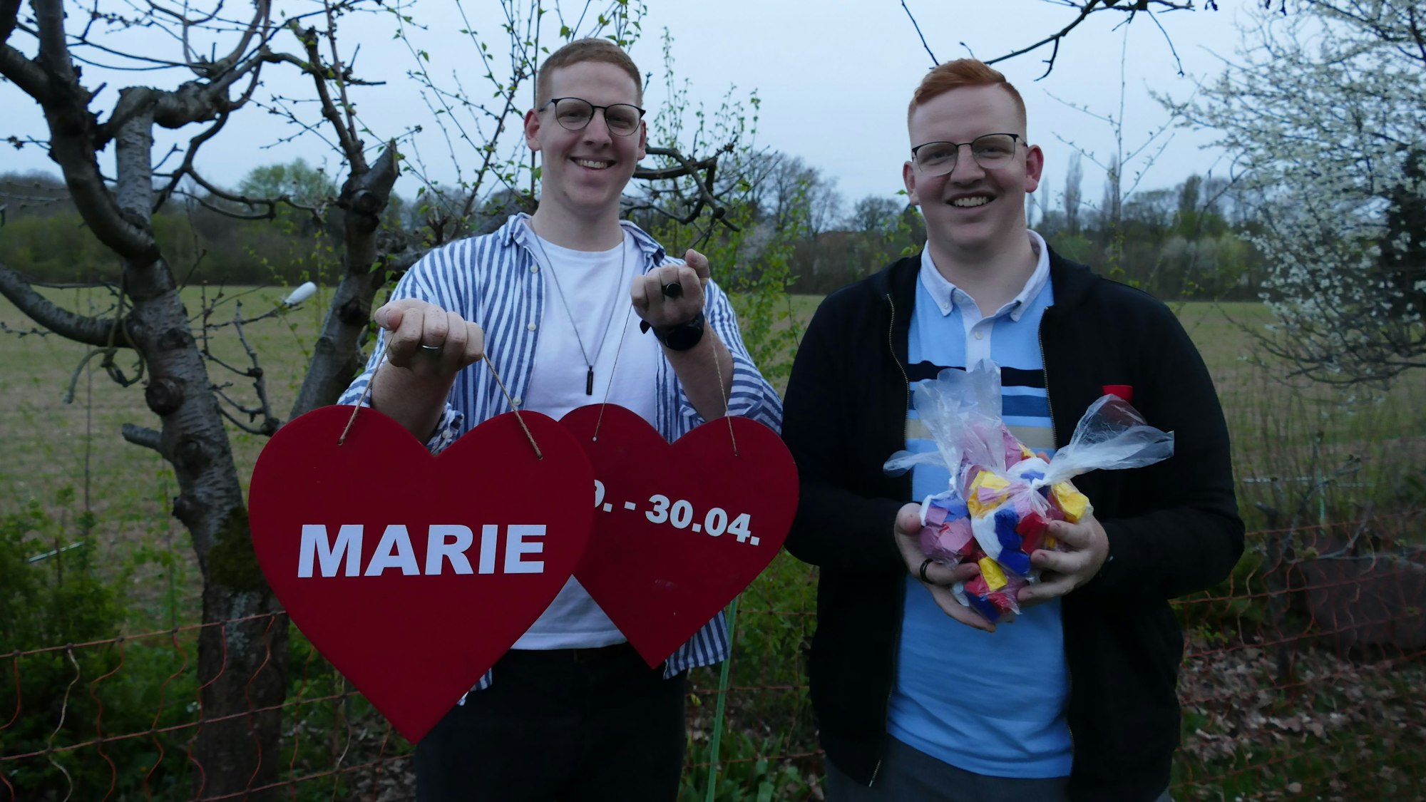 Silas (links) und Jonathan Kolb.