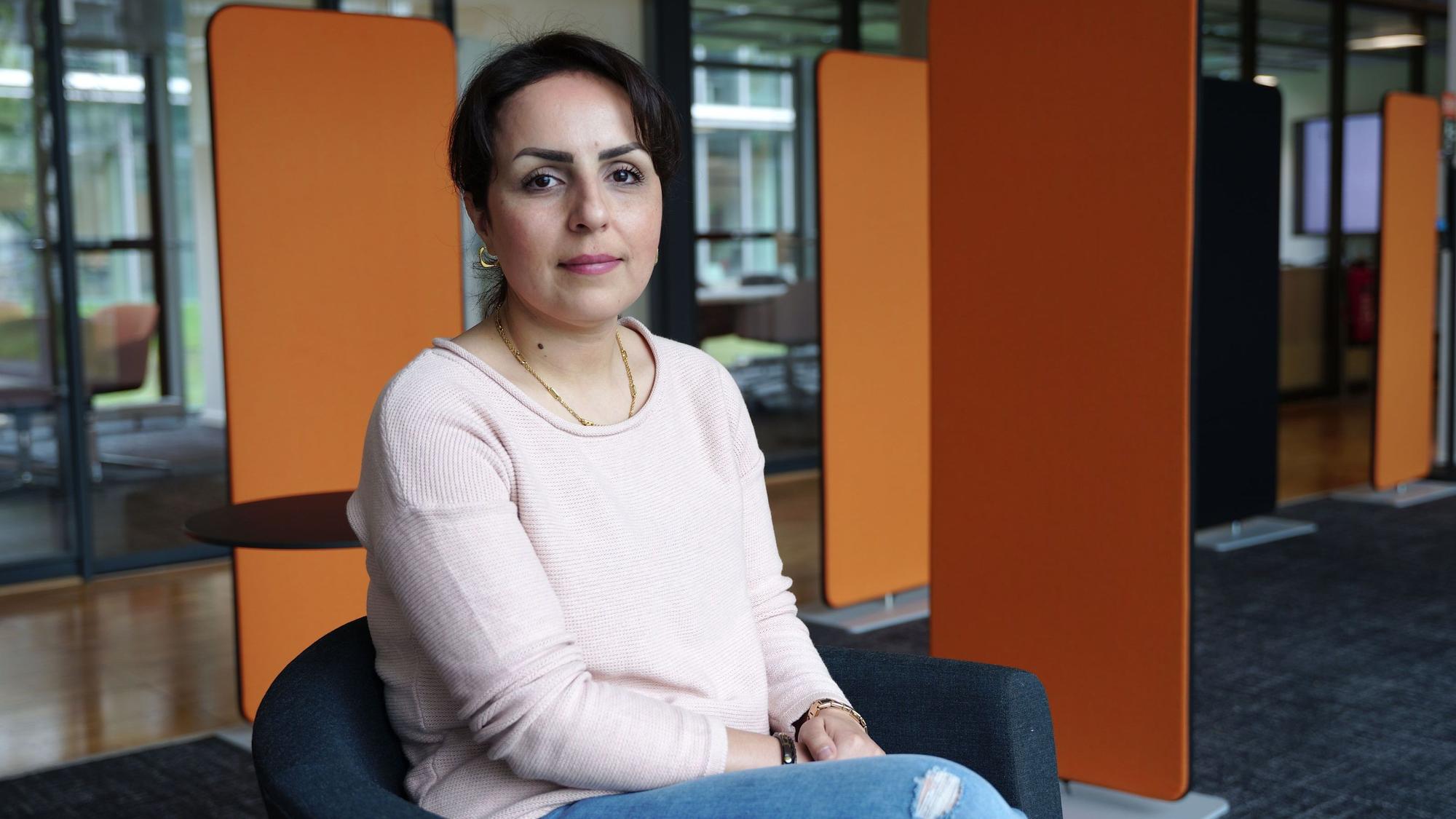 Lokführerin Zahra Mahyari