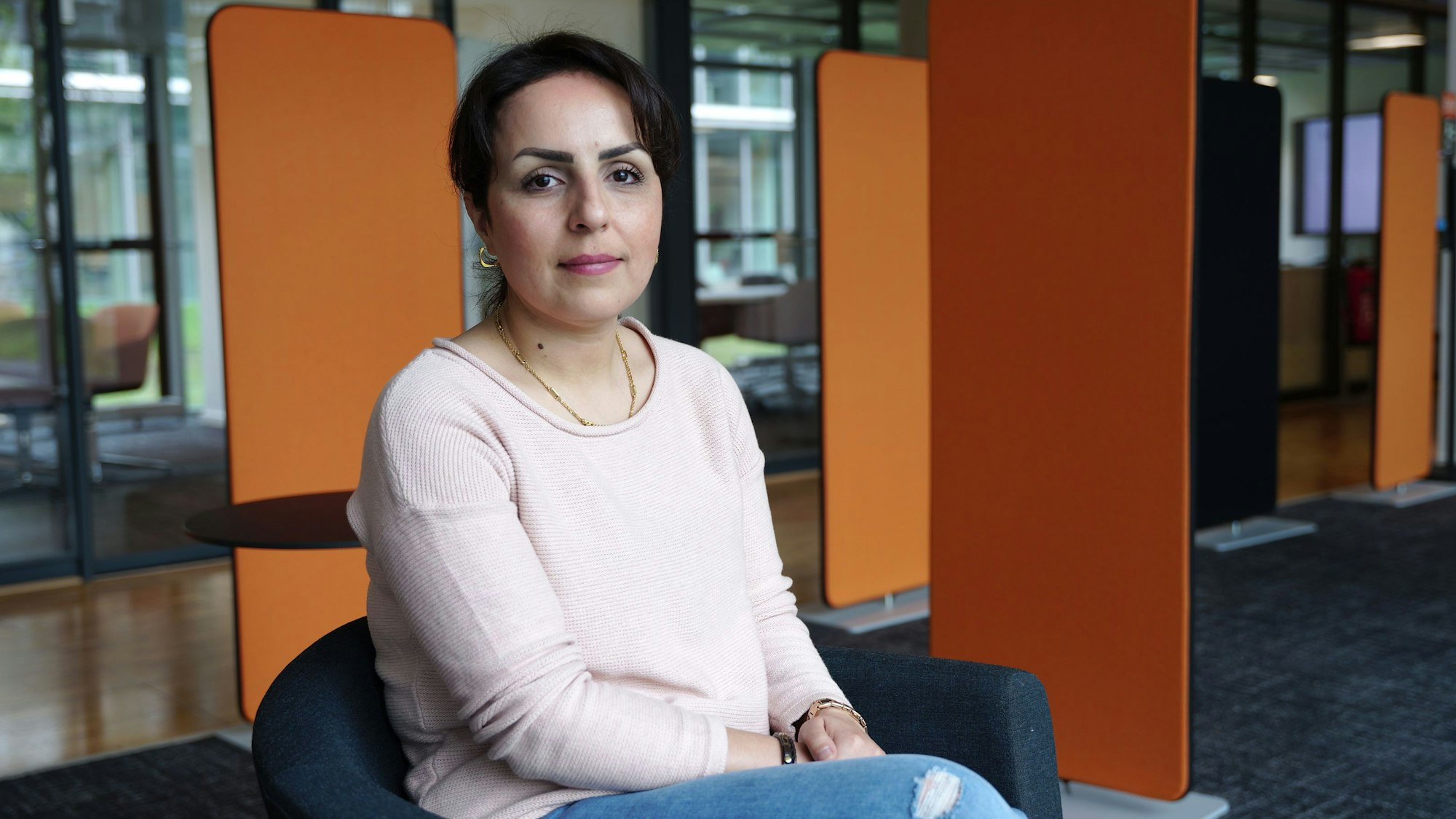 Lokführerin Zahra Mahyari