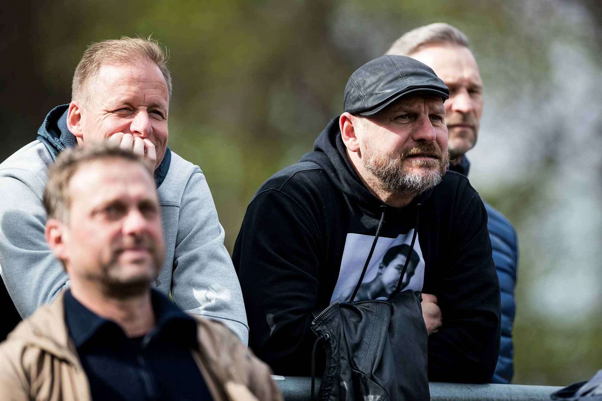 A-Junioren Bundesliga Deutsche Meisterschaft Halbfinale 2022/23: 1. FC Koeln U19 - 1. FSV Mainz 05 U19 Kevin McKenna und Steffen Baumgart Trainer 1. FC Koeln beobachten das Halbfinale A-Junioren Bundesliga Deutsche Meisterschaft Halbfinale 2022/23: 1. FC Koeln U19 - 1. FSV Mainz 05 U19, Koeln, Franz-Kremer-Stadion *** A Junior Bundesliga German Championship Semi Final 2022 23 1 FC Koeln U19 1 FSV Mainz 05 U19 Kevin McKenna and Steffen Baumgart coach 1 FC Koeln watch the semi final A Junior Bundesliga German Championship Semi Final 2022 23 1 FC Koeln U19 1 FSV Mainz 05 U19, Koeln, Franz Kremer Stadium Copyright: xBEAUTIFULxSPORTS/Wunderlx