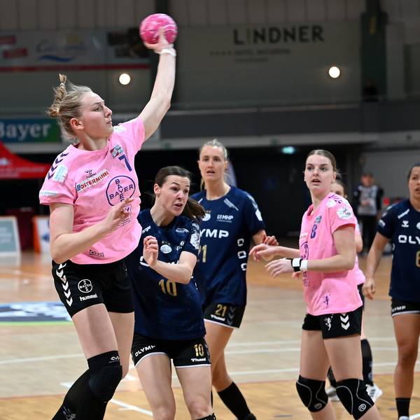 .16.04.2023, Handball-Bayer Leverkusen-Bietigheim
links: Viola Leuchter (Leverkusen)
Foto: Uli Herhaus