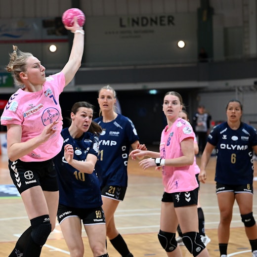 .16.04.2023, Handball-Bayer Leverkusen-Bietigheim
links: Viola Leuchter (Leverkusen)
Foto: Uli Herhaus