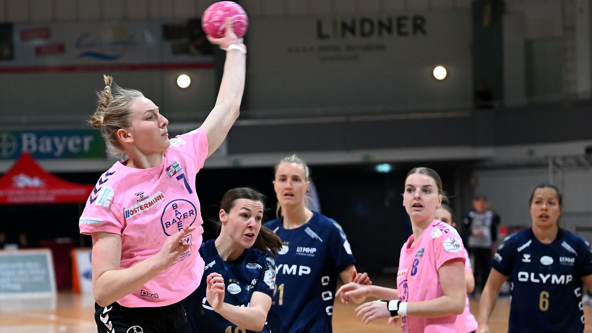 .16.04.2023, Handball-Bayer Leverkusen-Bietigheim
links: Viola Leuchter (Leverkusen)
Foto: Uli Herhaus