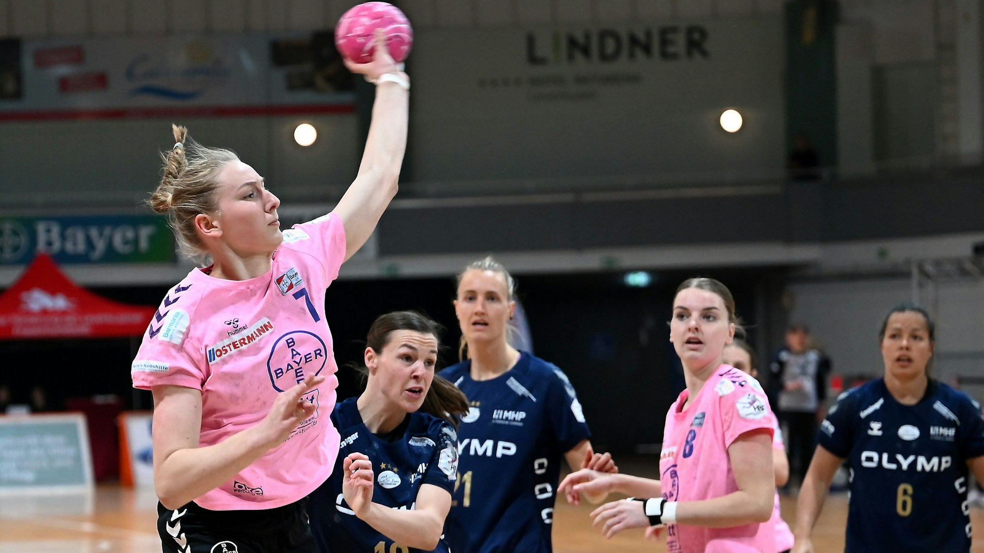 .16.04.2023, Handball-Bayer Leverkusen-Bietigheim
links: Viola Leuchter (Leverkusen)
Foto: Uli Herhaus