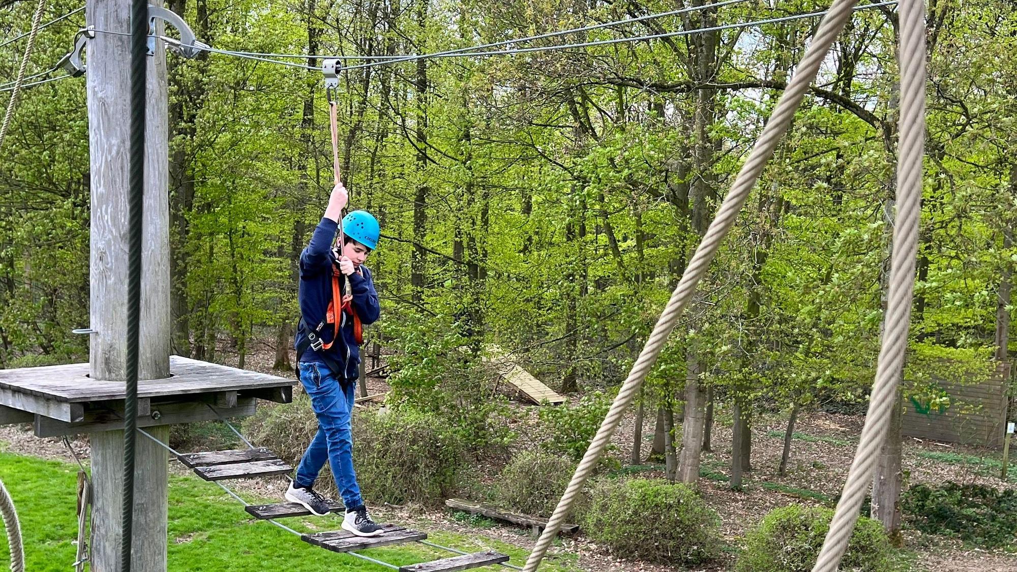 Im Klettergarten warten Abenteuer für kleine und große Kletterfans – vom kostenlosen Kinderparcours bis zum Panoramaparcours in luftiger Höhe.