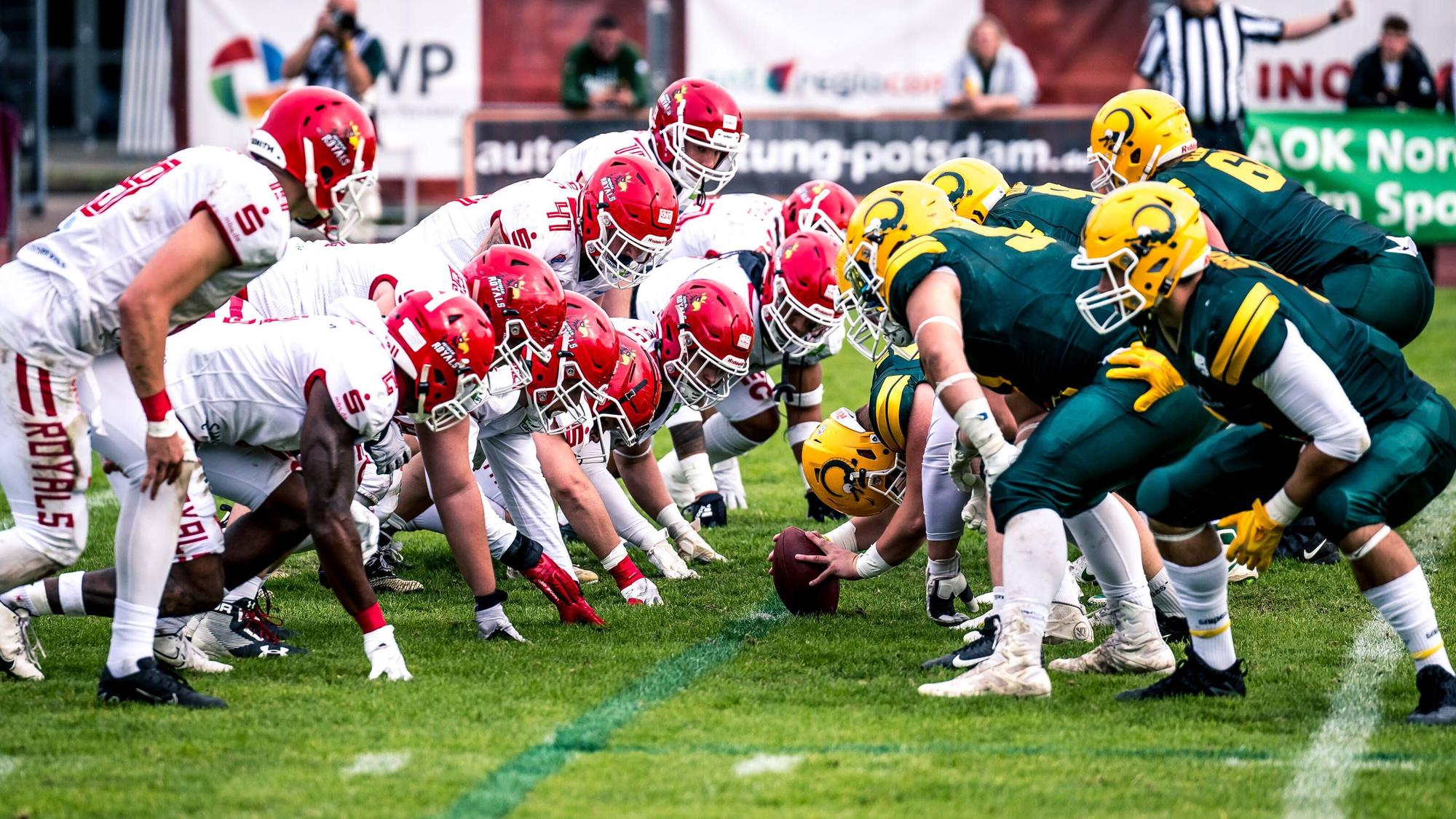 GFL Play Off Halbfinale: Potsdam Royals - Cologne Crocodiles 24.09.2022 Potsdam Royals - Cologne Crocodiles *** GFL Play Off Semifinals Potsdam Royals Cologne Crocodiles 24 09 2022 Potsdam Royals Cologne Crocodiles Copyright: xBEAUTIFULxSPORTS/NicolxMarschallx