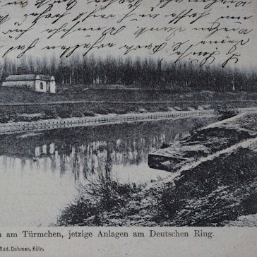 Eine historische Postkarte zeigt den geplanten Sicherheitshafen um 1890.