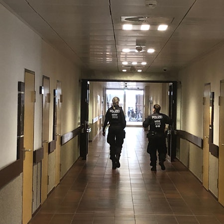 Ein Flur im Kölner Landgericht.