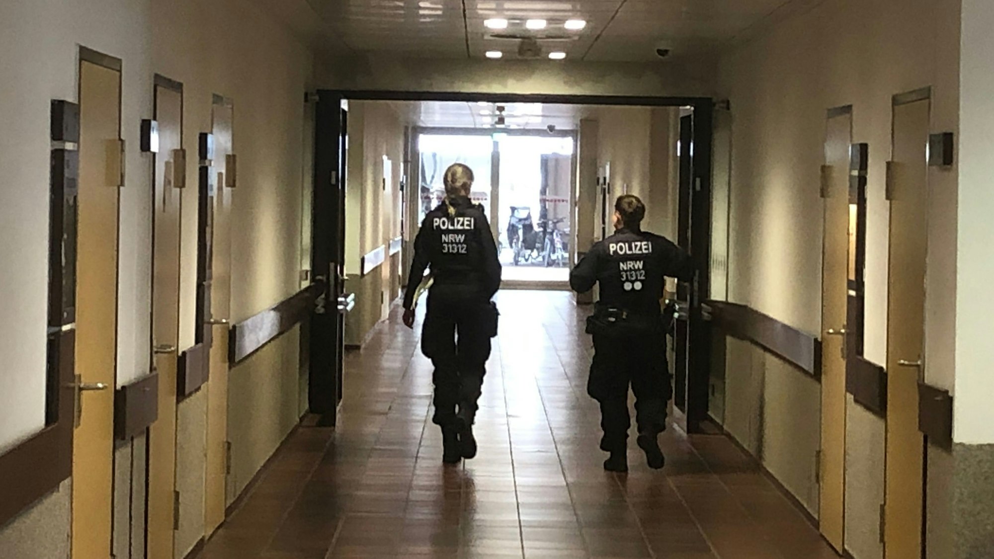 Ein Flur im Kölner Landgericht.