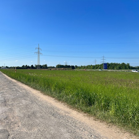 Ein Feldweg zwischen Hitdorf und Rheindorf