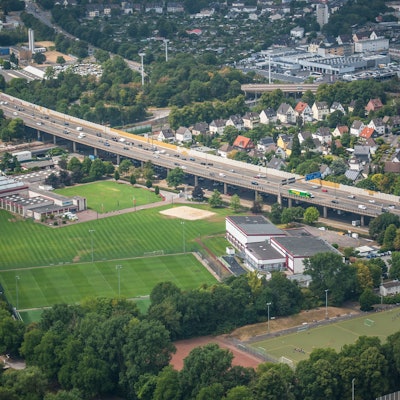 Autobahn 1; Stelze, Sportpark, Küppersteg. Foto: Ralf Krieger