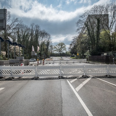Sperrung Stauffenbergstraße, Pommernstraße. Foto: Ralf Krieger
