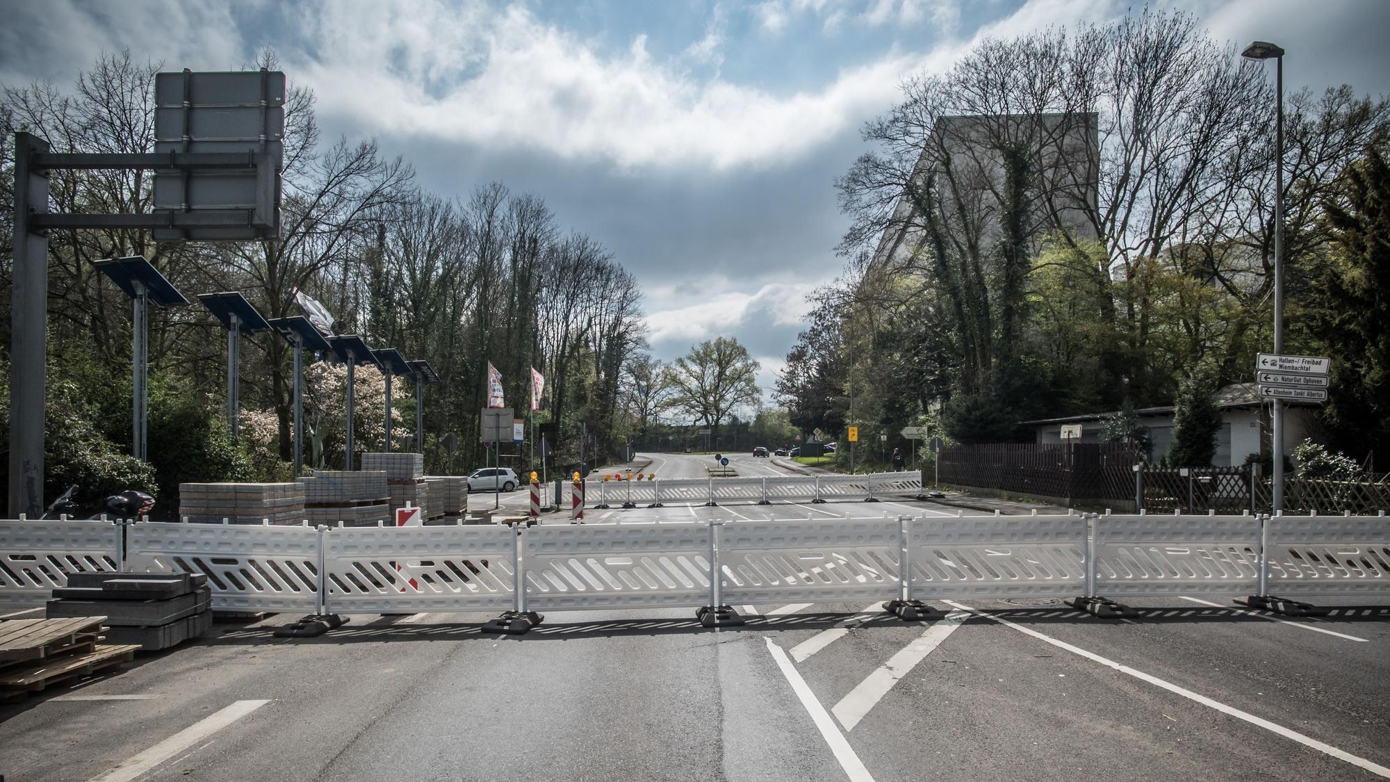 Sperrung Stauffenbergstraße, Pommernstraße. Foto: Ralf Krieger