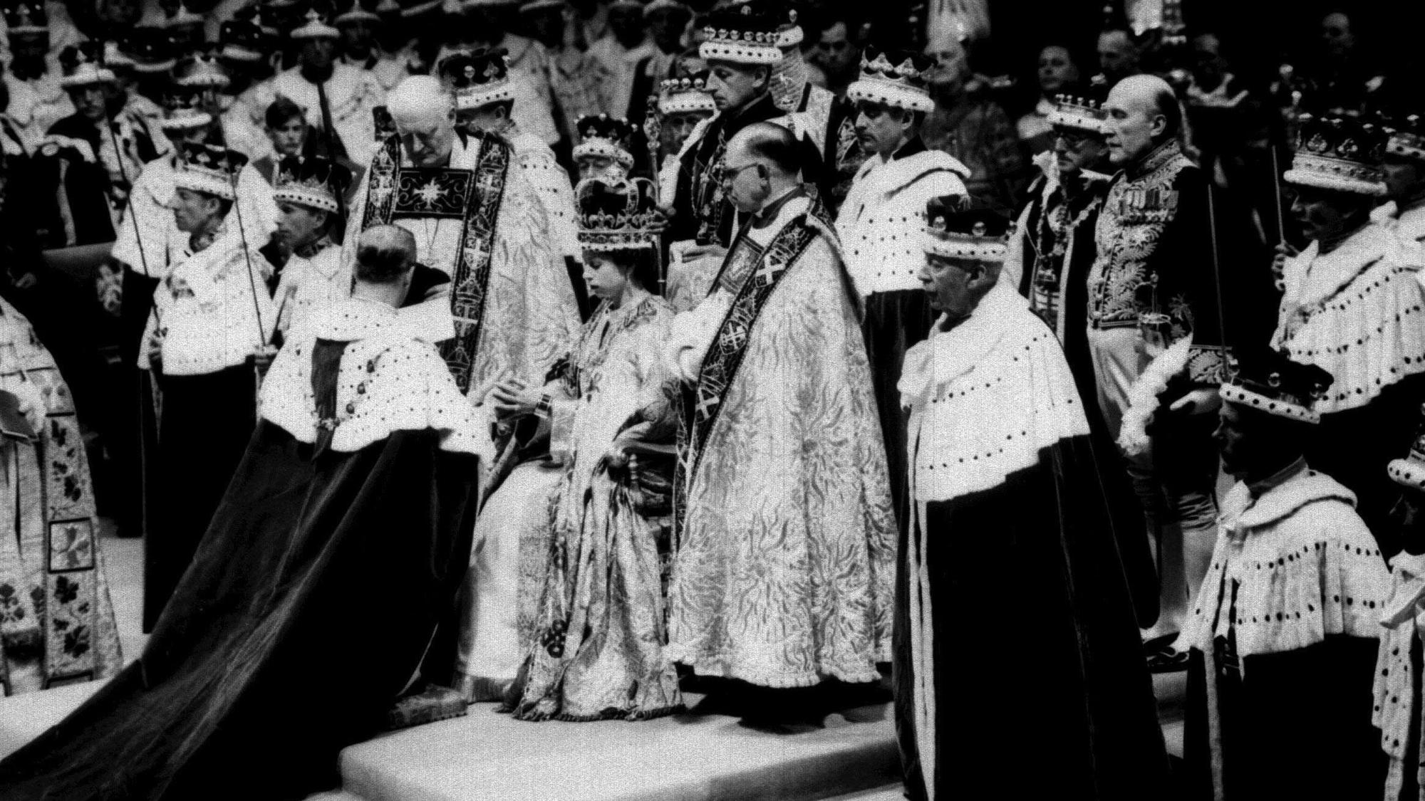 Die Krönung von Königin Elizabeth II. am 2. Juni 1953.