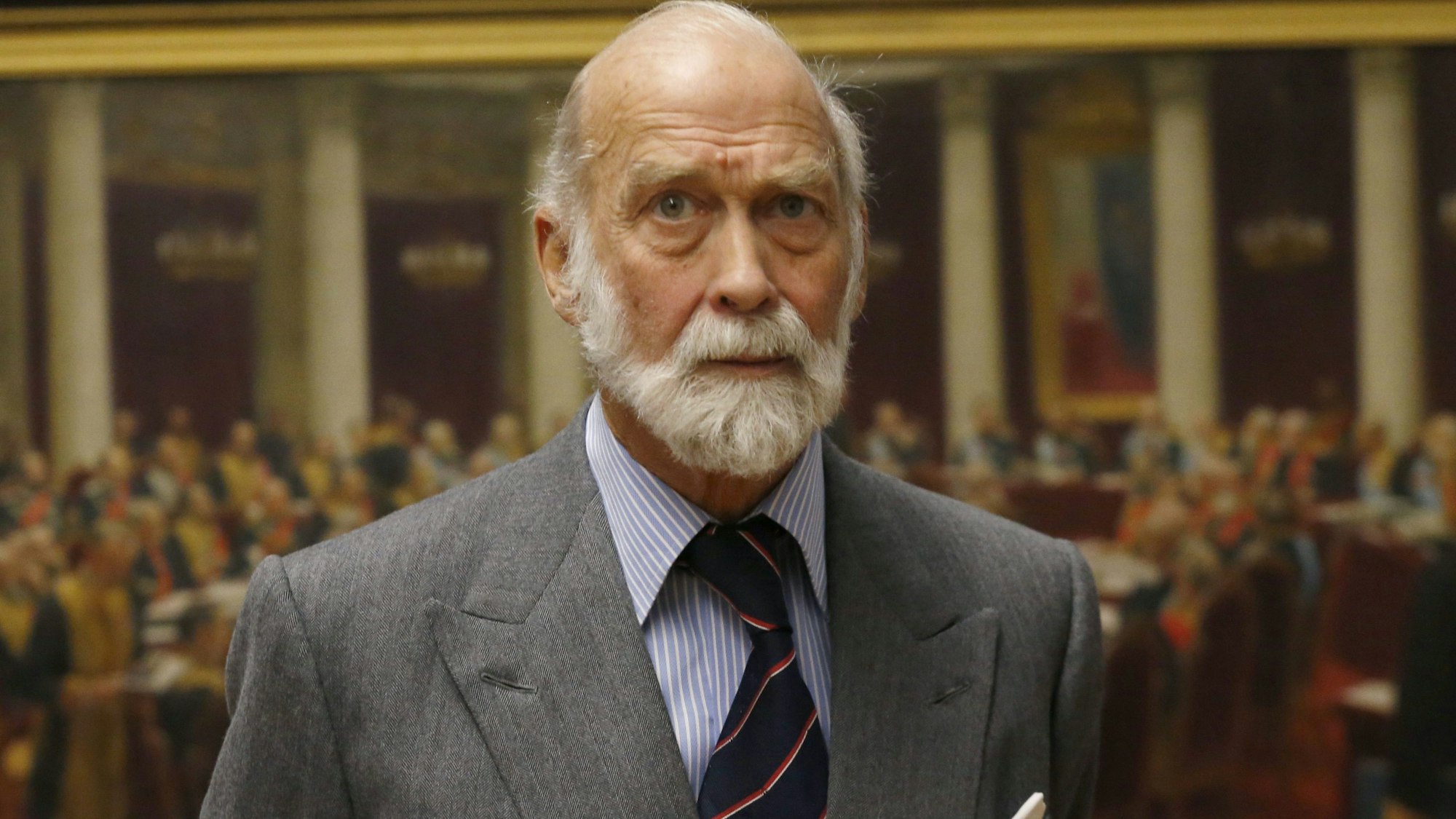 Prinz Michael von Kent bei einem Museumsbesuch.