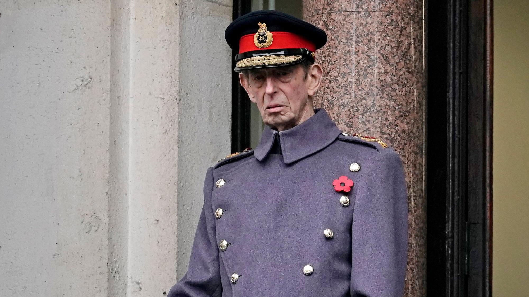 Prinz Edward, Herzog Kent, in Unform am „Remembrance Sunday“ 2021