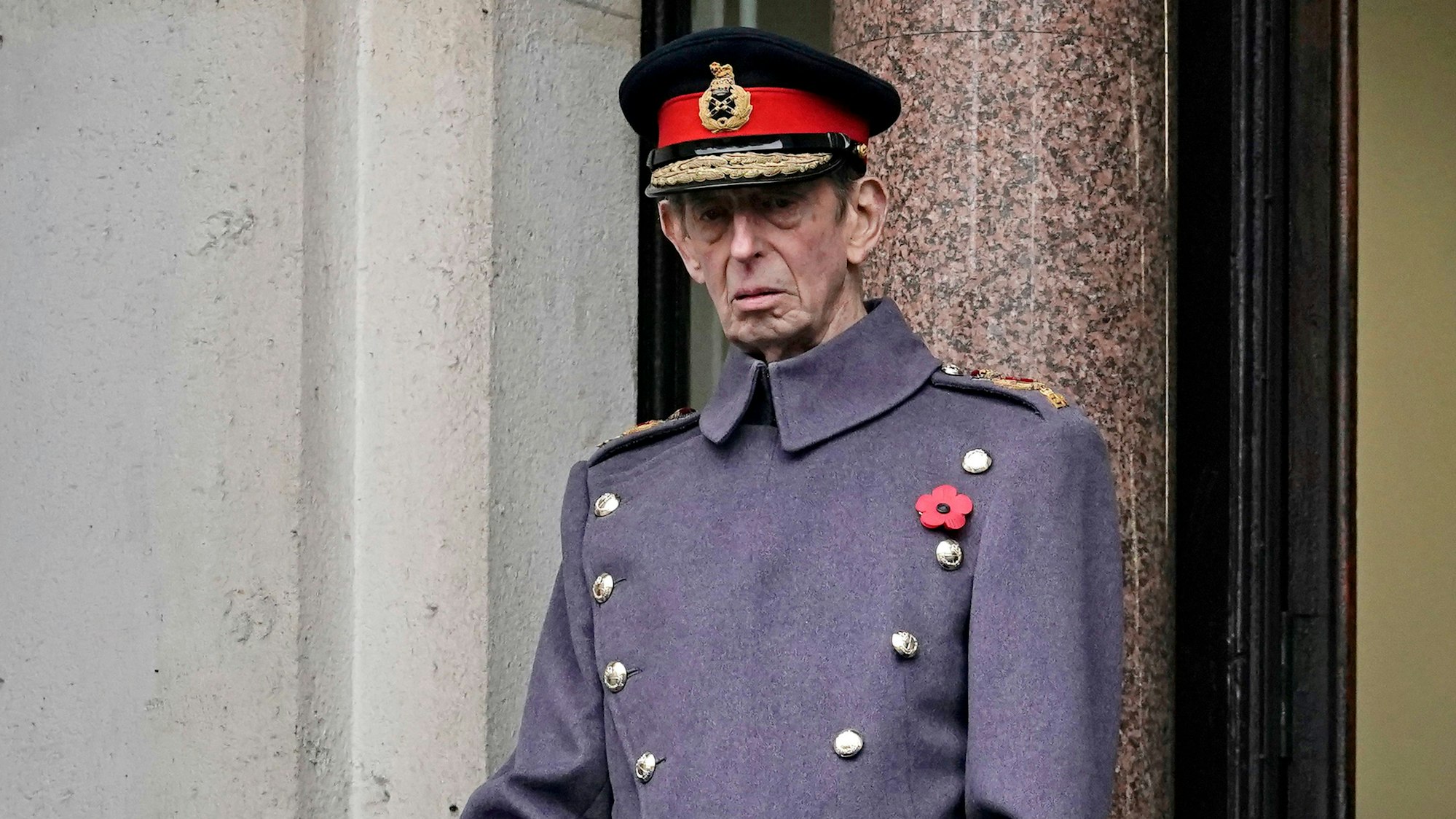 Prinz Edward, Herzog Kent, in Unform am „Remembrance Sunday“ 2021