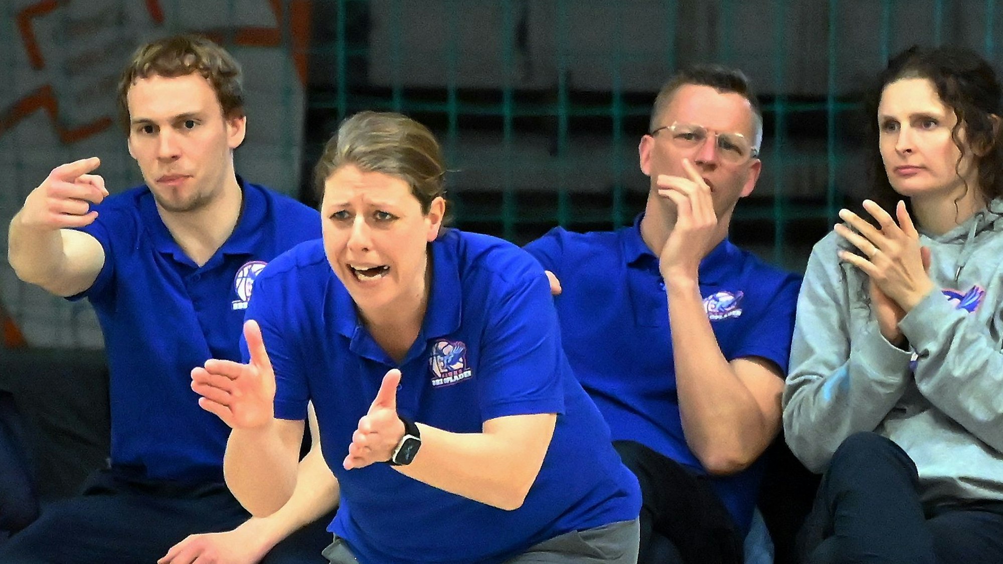 08.04.2023, Basketball-BBZ Opladen-USC Freiburg 2
TR: Grit Schneider (BBZ)
Foto: Uli Herhaus