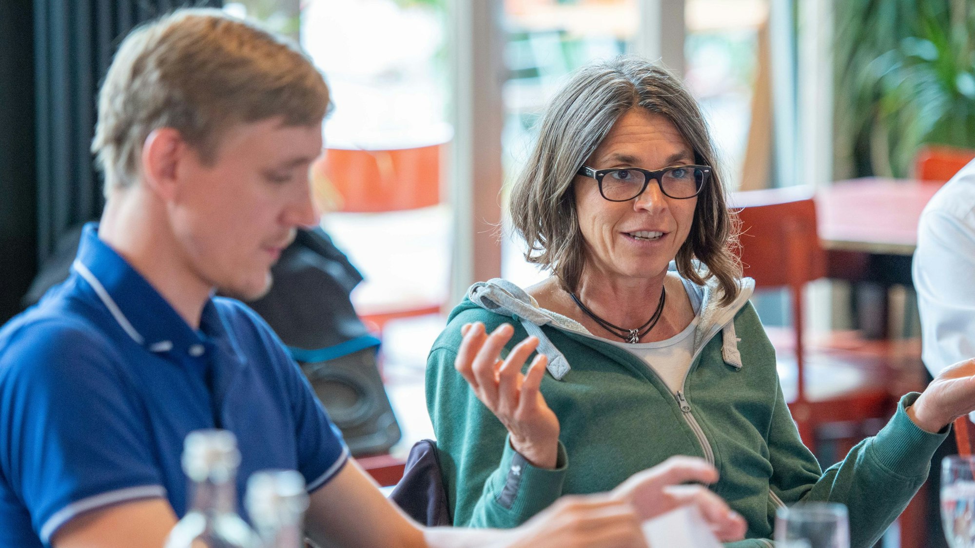 Lino Hammer und Christiane Martin.