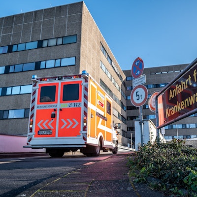 Das Krankenhaus Porz am Rhein.
