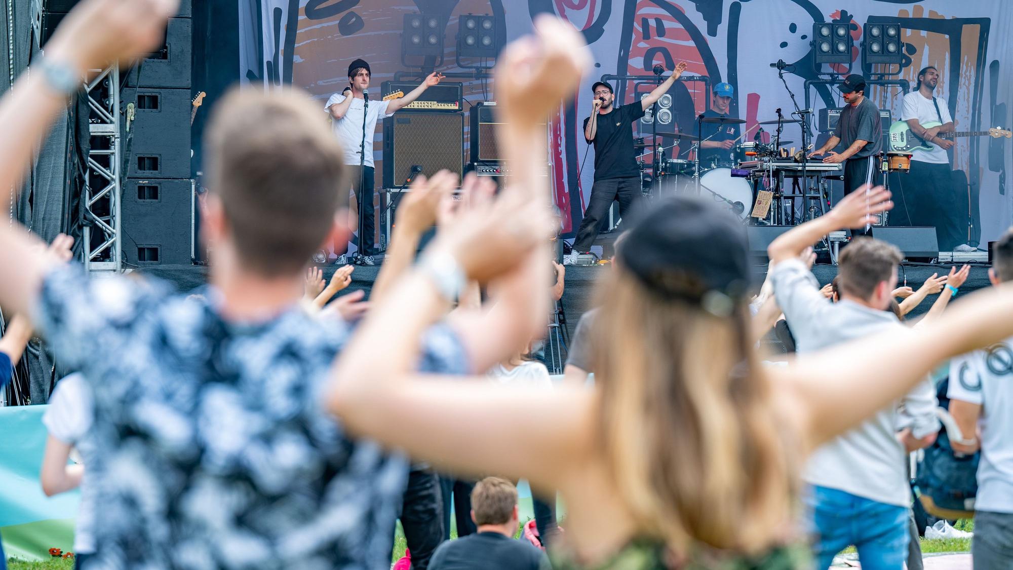 Konzert Leoniden auf der Rennbahn.