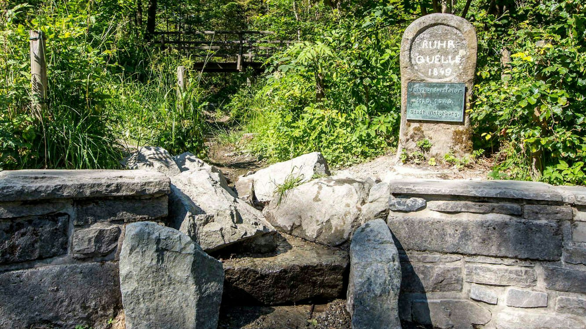 Ruhrtalradweg, Start an der Ruhrquelle bei Winterberg im Sauerland