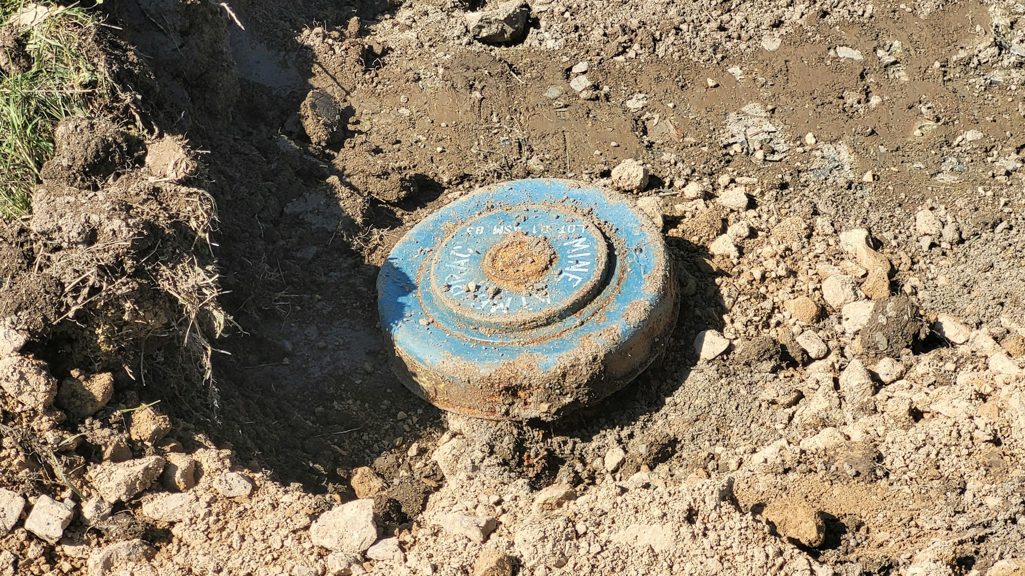 Eine Übungsmine in Vogelsang